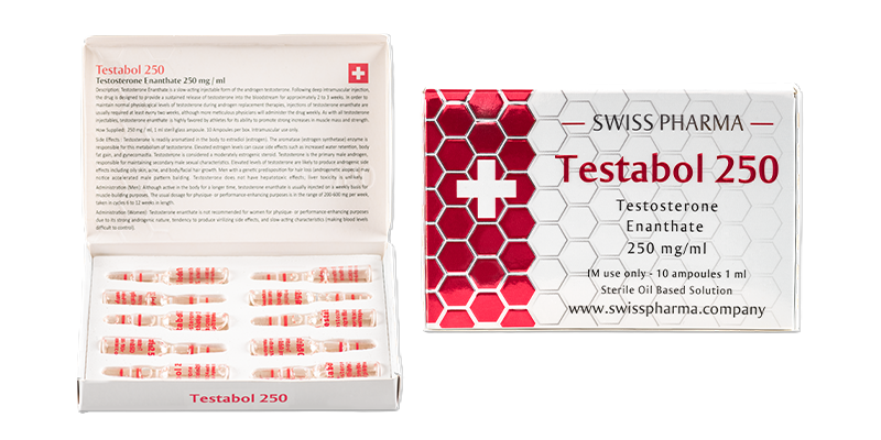Swiss Pharma Testesterone Enanthate 250mg 10 Ampul