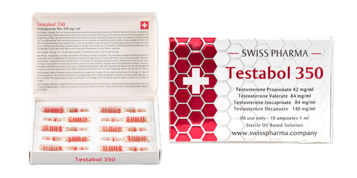 Swiss Pharma Testosteron Mix (Sustanon) 350 Mg 10 Ampul